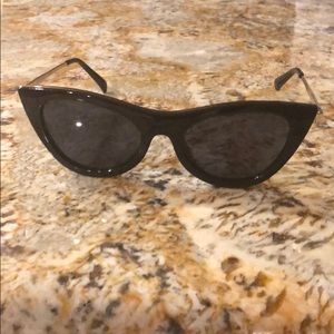 Le Specs ENCHANTRESS Black Cat Eye Sunglasses